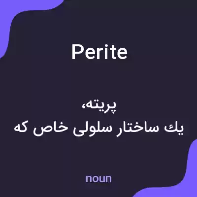 معنی perite به فارسی معنی perite به فارسی