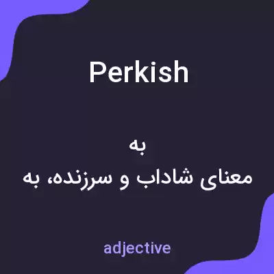 معنی perkish به فارسی معنی perkish به فارسی