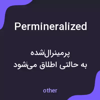 معنی permineralized به فارسی معنی permineralized به فارسی
