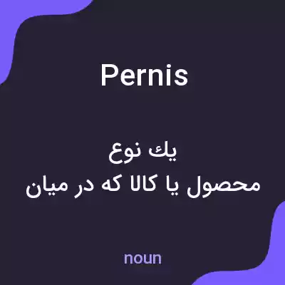 معنی pernis به فارسی