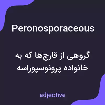 معنی peronosporaceous به فارسی