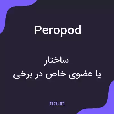 معنی peropod به فارسی معنی peropod به فارسی