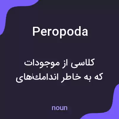 معنی peropoda به فارسی