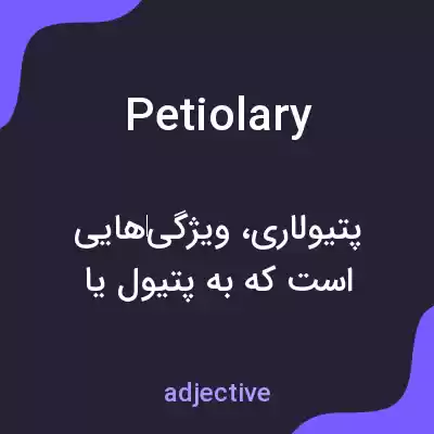 معنی petiolary به فارسی معنی petiolary به فارسی
