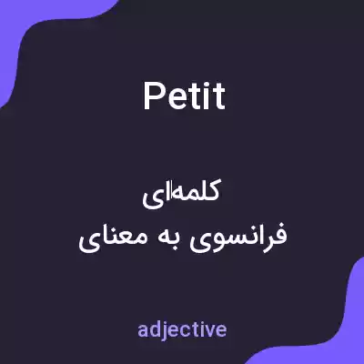 معنی petit به فارسی معنی petit به فارسی