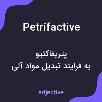 معنی petrifactive به فارسی معنی petrifactive به فارسی