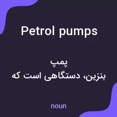 معنی petrol pumps به فارسی معنی petrol pumps به فارسی