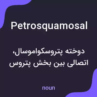 معنی petrosquamosal به فارسی معنی petrosquamosal به فارسی