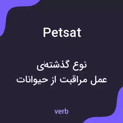 معنی petsat به فارسی معنی petsat به فارسی