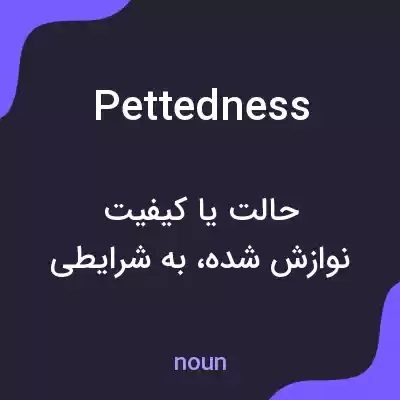 معنی pettedness به فارسی معنی pettedness به فارسی