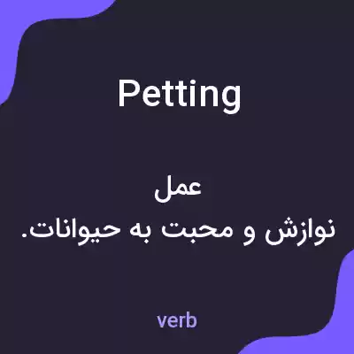 معنی petting به فارسی معنی petting به فارسی