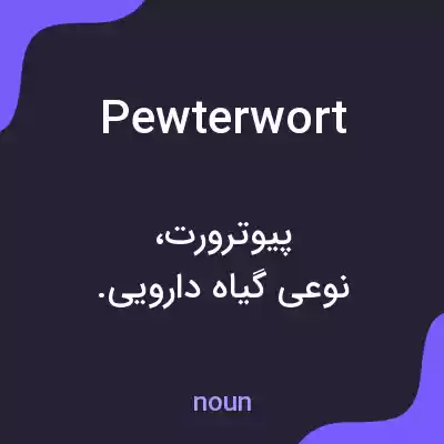 معنی pewterwort به فارسی معنی pewterwort به فارسی