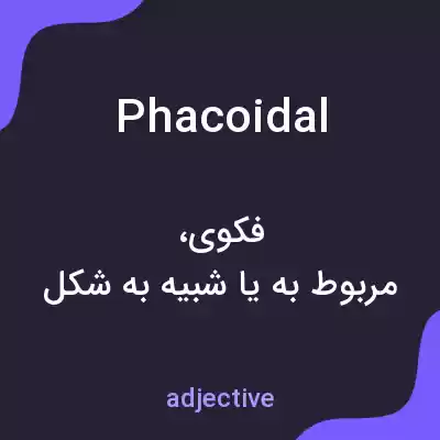 معنی phacoidal به فارسی معنی phacoidal به فارسی