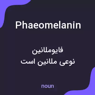معنی phaeomelanin به فارسی معنی phaeomelanin به فارسی
