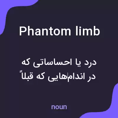معنی phantom limb به فارسی معنی phantom limb به فارسی