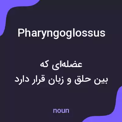 معنی pharyngoglossus به فارسی معنی pharyngoglossus به فارسی