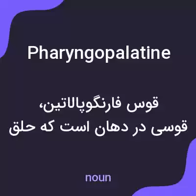 معنی pharyngopalatine به فارسی معنی pharyngopalatine به فارسی
