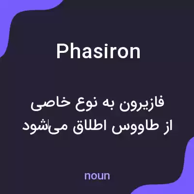 معنی phasiron به فارسی معنی phasiron به فارسی