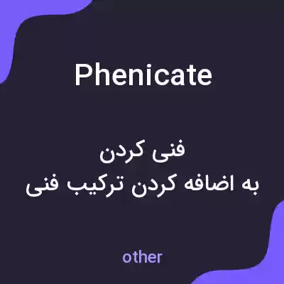 معنی phenicate به فارسی معنی phenicate به فارسی