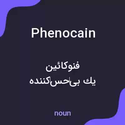 معنی phenocain به فارسی معنی phenocain به فارسی
