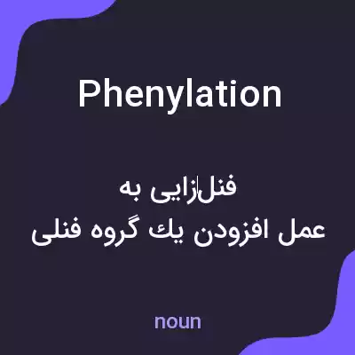 معنی phenylation به فارسی معنی phenylation به فارسی