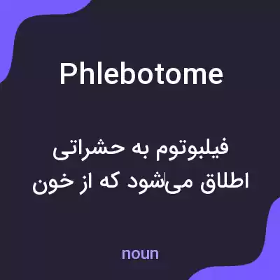 معنی phlebotome به فارسی معنی phlebotome به فارسی