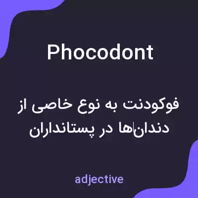 معنی phocodont به فارسی معنی phocodont به فارسی