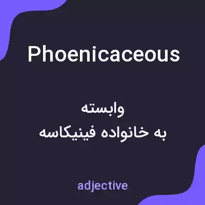 معنی phoenicaceous به فارسی معنی phoenicaceous به فارسی