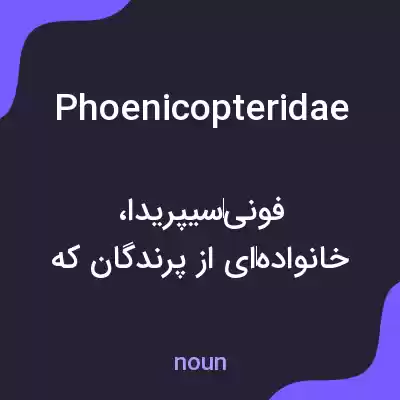 معنی phoenicopteridae به فارسی معنی phoenicopteridae به فارسی
