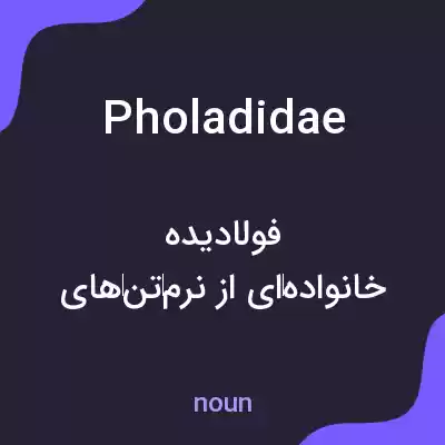 معنی pholadidae به فارسی معنی pholadidae به فارسی