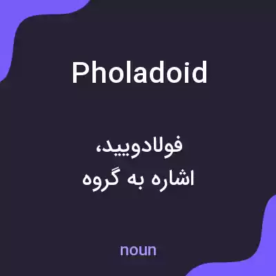 معنی pholadoid به فارسی معنی pholadoid به فارسی