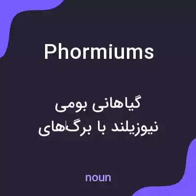 معنی phormiums به فارسی معنی phormiums به فارسی