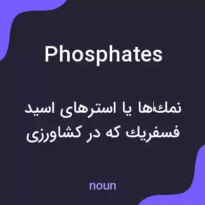 معنی phosphates به فارسی معنی phosphates به فارسی