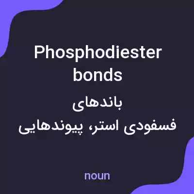 معنی phosphodiester bonds به فارسی معنی phosphodiester bonds به فارسی