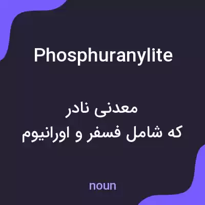 معنی phosphuranylite به فارسی معنی phosphuranylite به فارسی