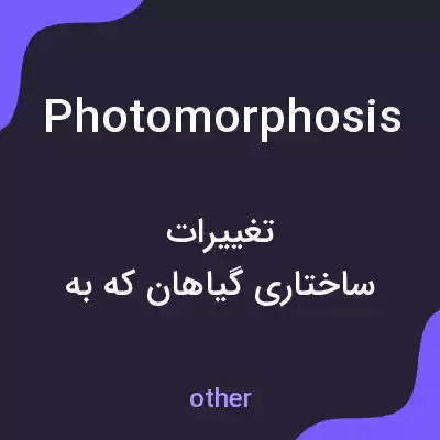 معنی photomorphosis به فارسی معنی photomorphosis به فارسی