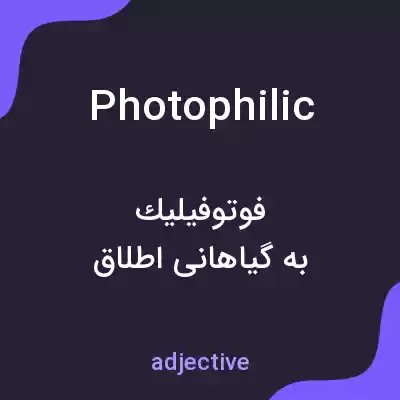 معنی photophilic به فارسی معنی photophilic به فارسی