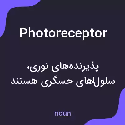 معنی photoreceptor به فارسی معنی photoreceptor به فارسی
