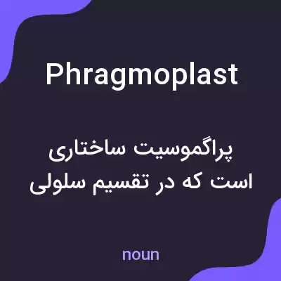 معنی phragmoplast به فارسی معنی phragmoplast به فارسی