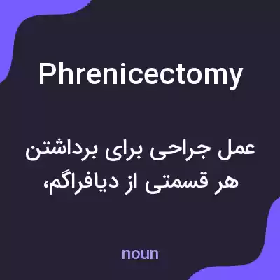 معنی phrenicectomy به فارسی معنی phrenicectomy به فارسی