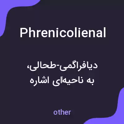 معنی phrenicolienal به فارسی معنی phrenicolienal به فارسی