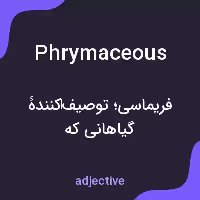 معنی phrymaceous به فارسی معنی phrymaceous به فارسی