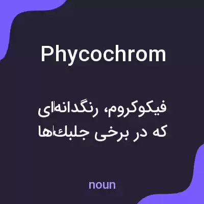 معنی phycochrom به فارسی معنی phycochrom به فارسی