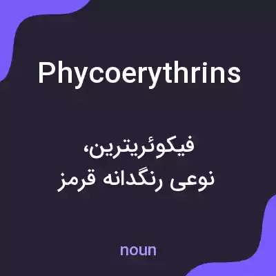 معنی phycoerythrins به فارسی معنی phycoerythrins به فارسی