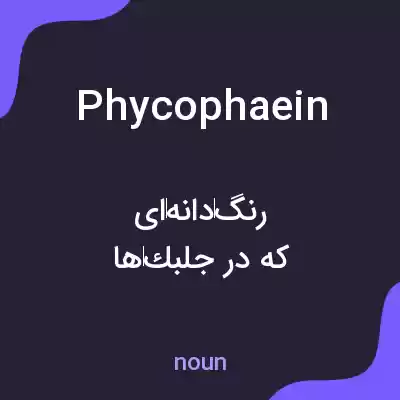 معنی phycophaein به فارسی معنی phycophaein به فارسی