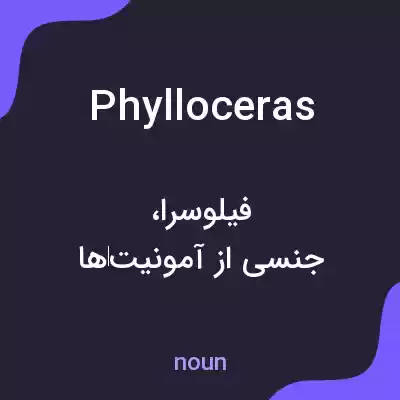 معنی phylloceras به فارسی معنی phylloceras به فارسی