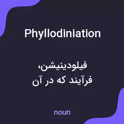 معنی phyllodiniation به فارسی معنی phyllodiniation به فارسی