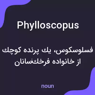 معنی phylloscopus به فارسی معنی phylloscopus به فارسی