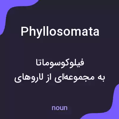 معنی phyllosomata به فارسی معنی phyllosomata به فارسی