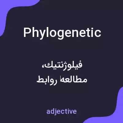 معنی phylogenetic به فارسی معنی phylogenetic به فارسی